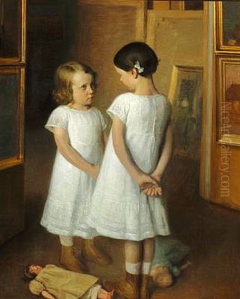 Tilgivelsen Oil Painting by Carl Vilhelm Meyer