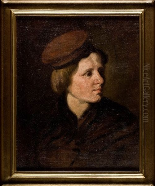 Portrait Of Tekla Ostrowska Oil Painting by Piotr Michalowski