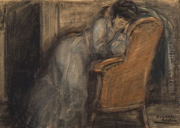 Pautre Enceinte Oil Painting by Eugene van Mieghem