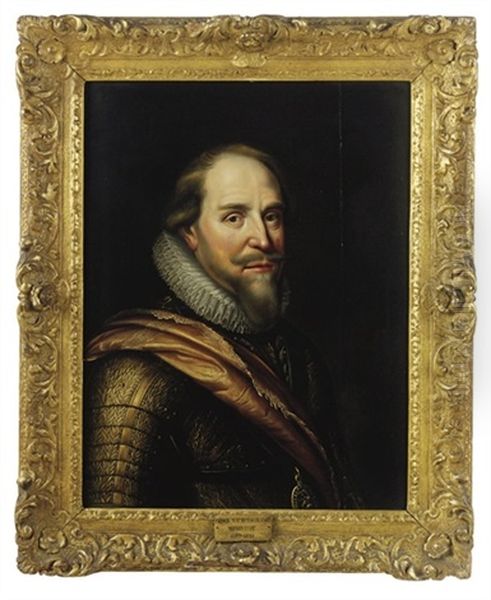 Portrait Of Maurice Of Nassau, Prince Of Orange Oil Painting by Jan van Miereveld
