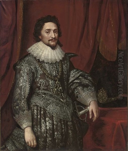 Portrait Of Frederick V Of Bohemia Oil Painting by Michiel Janszoon van Mierevelt