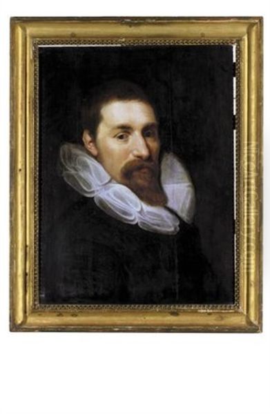 Portrait Of A Man Wearing A Ruff Oil Painting by Michiel Janszoon van Mierevelt