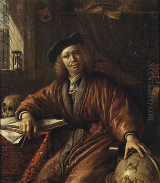 The Astronomer Oil Painting by Frans van Mieris the Younger