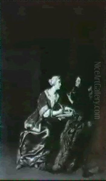 The Love Letter Oil Painting by Willem van Mieris