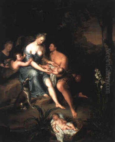 Romulus Et Remus Oil Painting by Willem Van Mieris Leiden