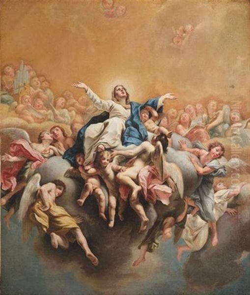 Himmelfahrt Maria Oil Painting by Francesco Migliori