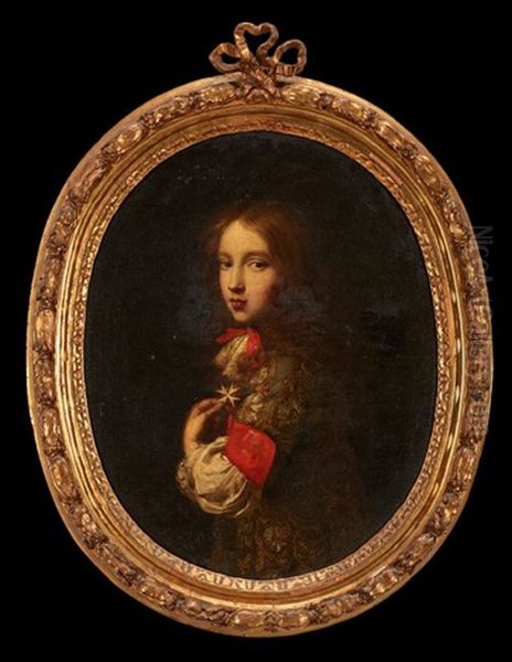 Portrait Of A Court Youth Oil Painting by Pierre Mignard the Elder