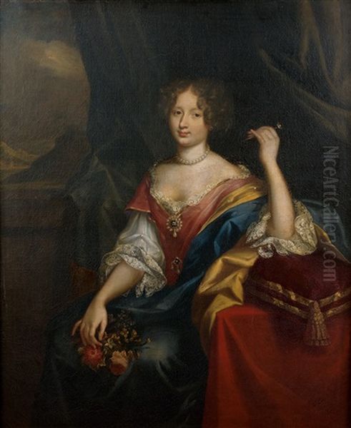 Portrait De Femme Oil Painting by Pierre Mignard the Elder