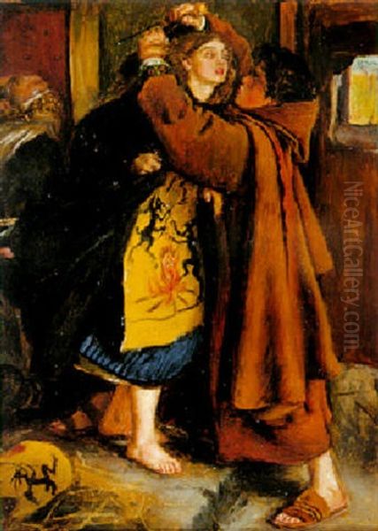The Escape Of A Heretic Oil Painting by John Everett Millais