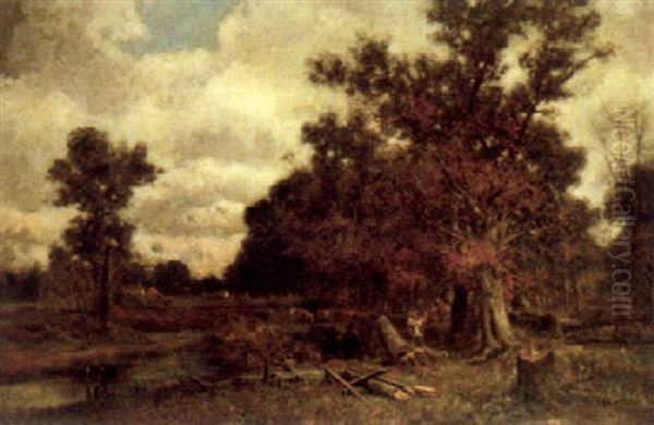 A Bouquet Of Oaks Oil Painting by Charles Henry Miller