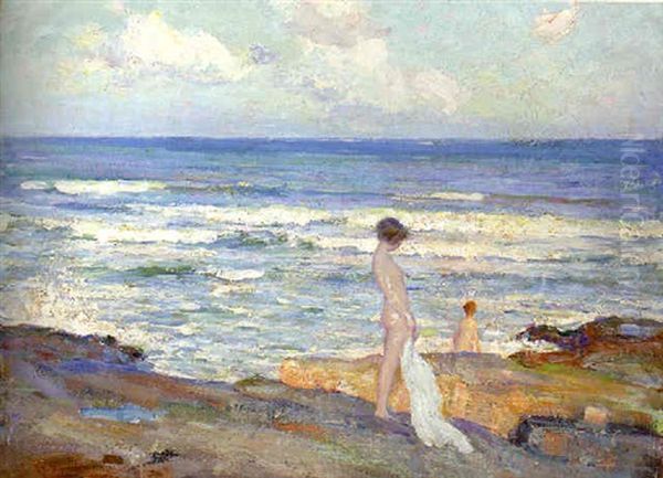Bathers Oil Painting by Richard Edward Miller