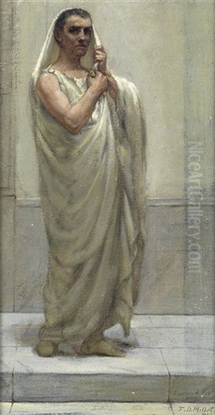 A Roman Patrician Oil Painting by Francis Davis Millet