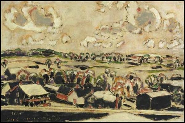 Afternoon Sky Oil Painting by David Brown Milne