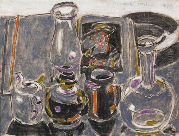 Early Morning (+ Palgrave Landscape, Verso) Oil Painting by David Brown Milne