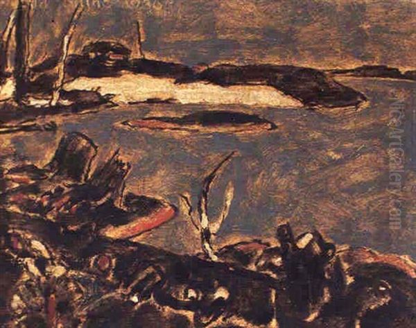 Last Snowdrift Oil Painting by David Brown Milne