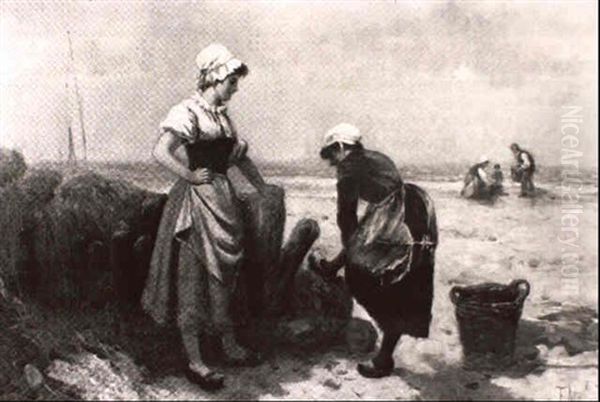 The Fisherman Oil Painting by Francisco Miralles Galup