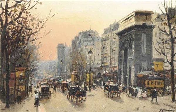 Boulevard Haussmann, Paris Oil Painting by Joaquin Miro