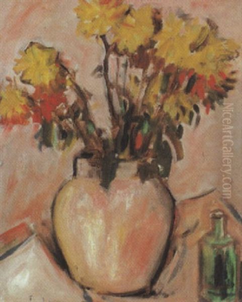 Blumenstrauss Oil Painting by Theo Modespacher