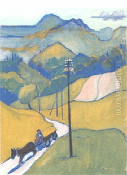 Juralandschaft Oil Painting by Theo Modespacher