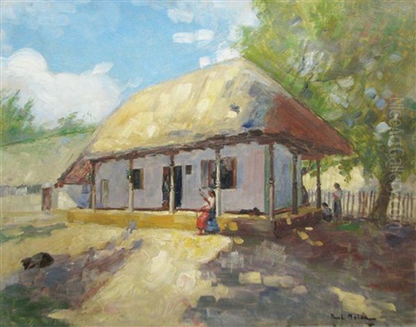 Spinning On The Porch Oil Painting by Paul Molda