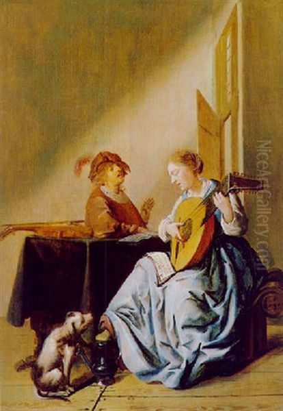 Das Duett Oil Painting by Jan Miense Molenaer