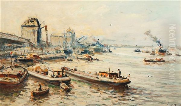 View Of The White House In Rotterdam Oil Painting by Evert Moll