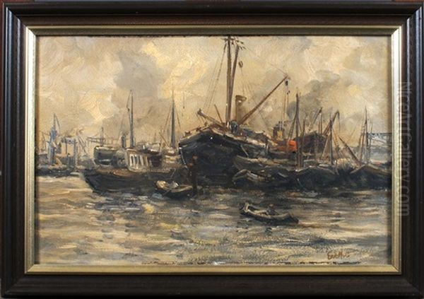 Vue Portuaire Oil Painting by Evert Moll