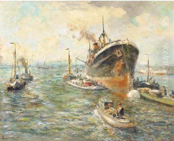 Preparing For Departure Oil Painting by Evert Moll