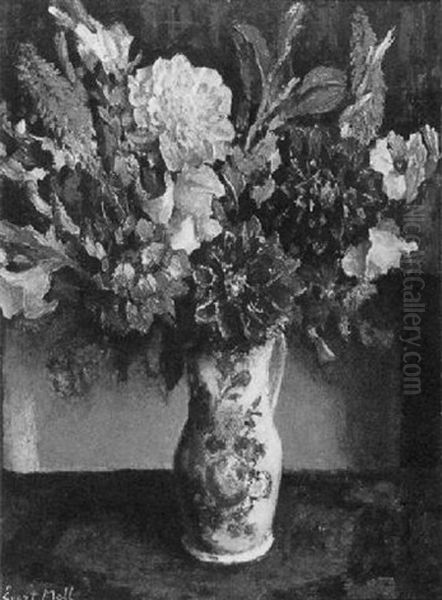 Bloemstilleven Oil Painting by Evert Moll