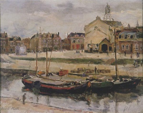De Haven Van Scheveningen Oil Painting by Evert Moll