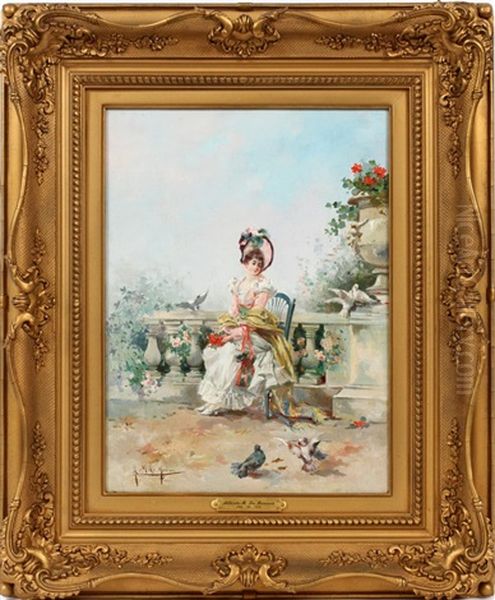 Untitled Oil Painting by Alberto La Monaca