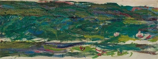 Nympheas (fragment) Oil Painting by Claude Monet