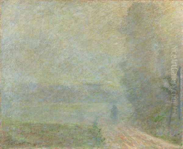 Chemin Dans Le Brouillard Oil Painting by Claude Monet