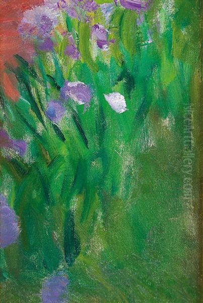 Les Nympheas (fragment) Oil Painting by Claude Monet