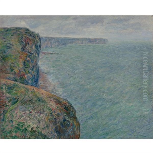 La Mer Vue Des Falaises Oil Painting by Claude Oscar Monet