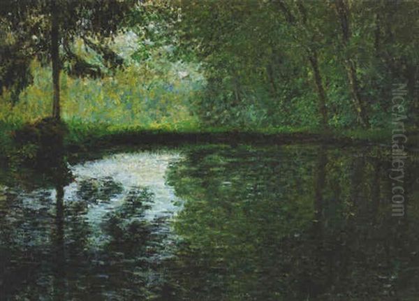 Coin D'etang A Montgeron Oil Painting by Claude Monet