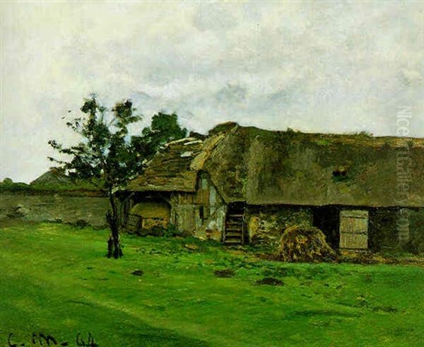 Ferme Pres De Honfleur Oil Painting by Claude Monet