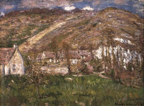 Hameau De Falaise Pres Giverny Oil Painting by Claude Monet