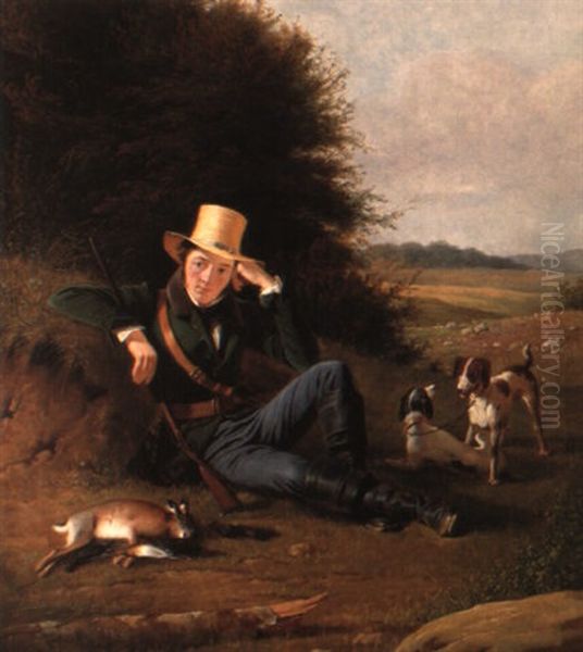 The Huntsman Oil Painting by David Monies