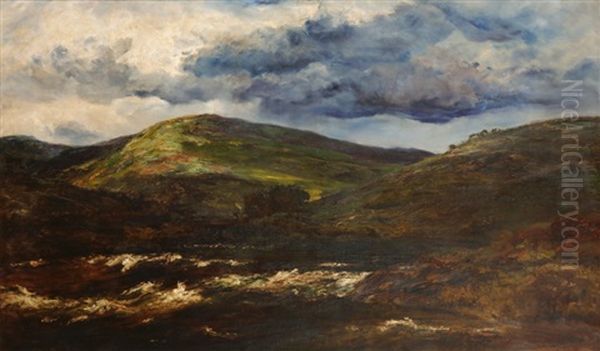 Paysage De Lande Ecossaise Oil Painting by Henry Moore