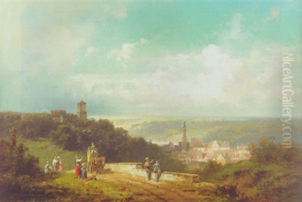 Schone Aussicht Oil Painting by Willy Moralt