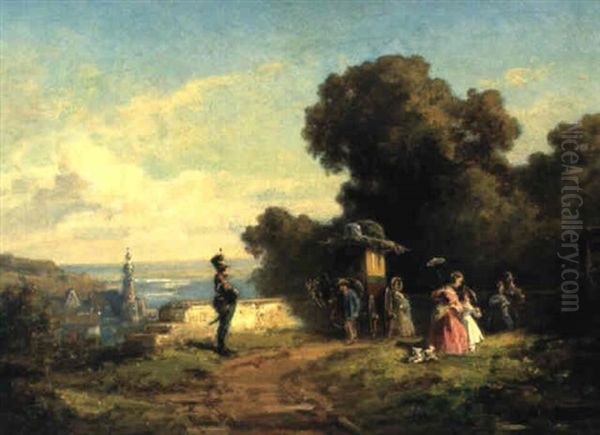 Fahrende Schauspieler Oil Painting by Willy Moralt