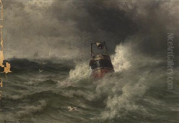 The Bell-buoy Oil Painting by Edward Moran