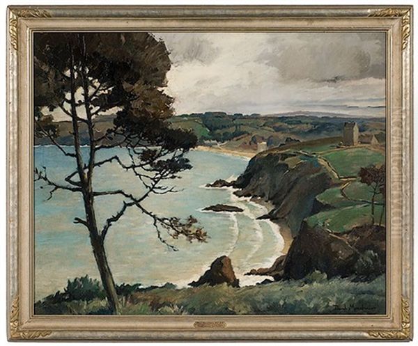 Cliffside Oil Painting by Paul Bernard Morchain