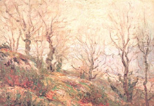 Sur La Montagne St. Givene Oil Painting by Henry Moret