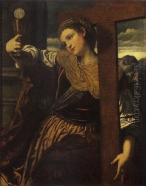 Allegoria Della Fede Oil Painting by  Moretto da Brescia