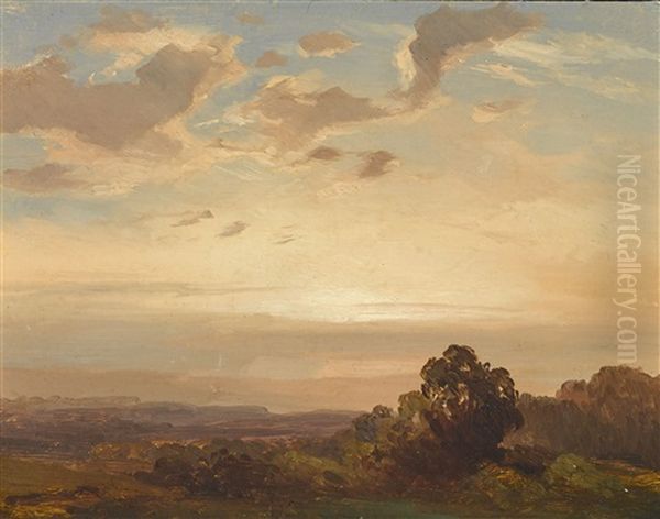 Wolkenlandschaft Oil Painting by Christian Ernst Bernhard Morgenstern