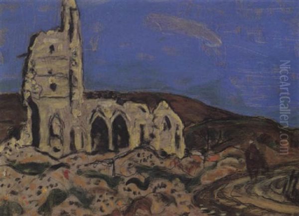 Ruins Of Notre Dame De Lorette Oil Painting by James Wilson Morrice