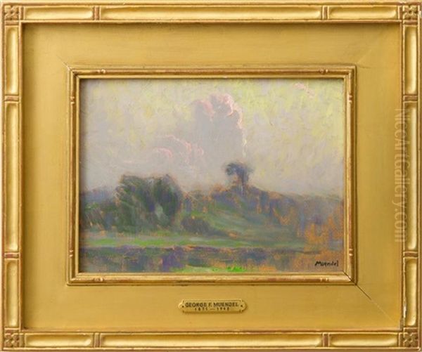 Pink Cloud Formation I Oil Painting by George F. Muendel