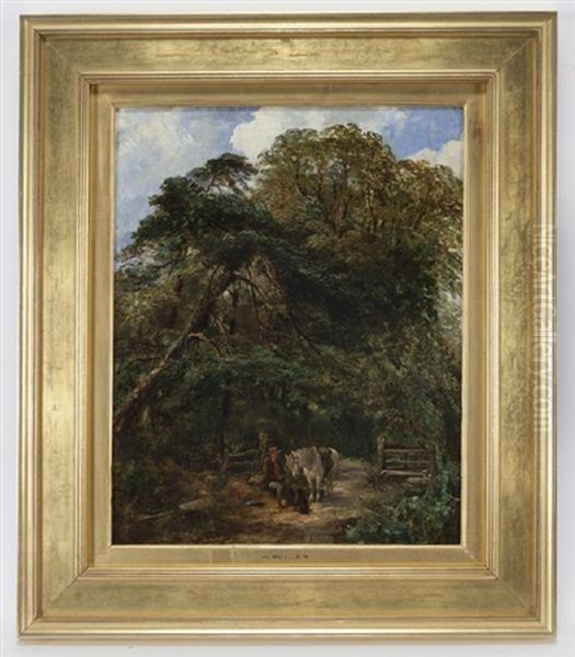 A Well Earned Lunch Oil Painting by William James Mueller